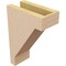 Ekena Millwork 4"W x 8"D x 12"H Classic Burlington Rough Cedar Woodgrain TimberThane Corbel, Primed Tan CORUR04X08X12BURRCPR - alternate 2
